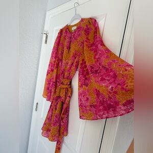 Ted Baker Pink and Orange Floral Jumpsuit